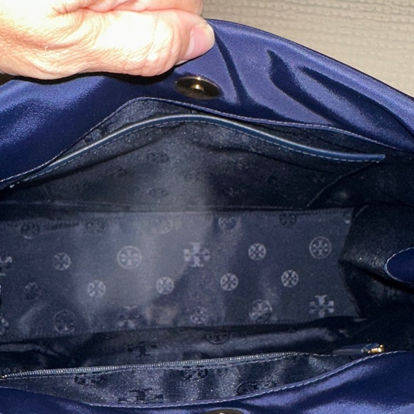Tory Burch Dark Blue Tote Bag - Picture 4 of 5